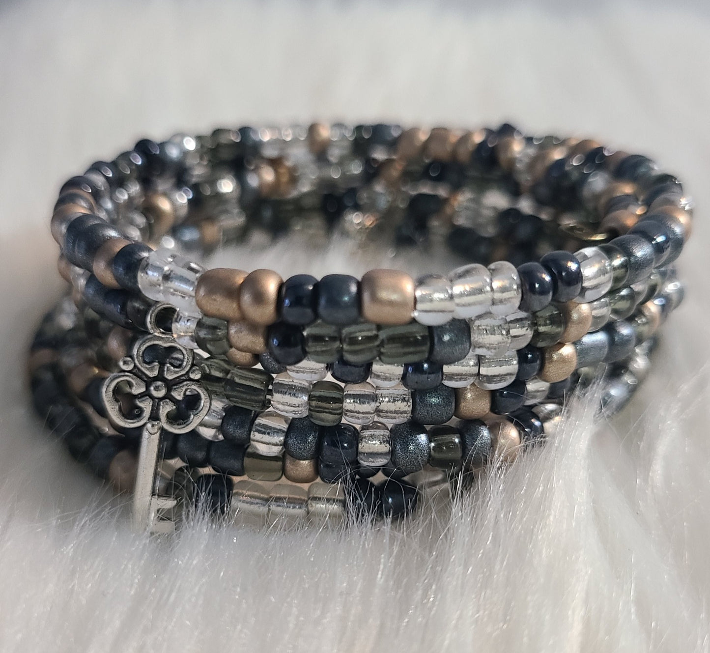 Black and Neutral Spring Bracelet