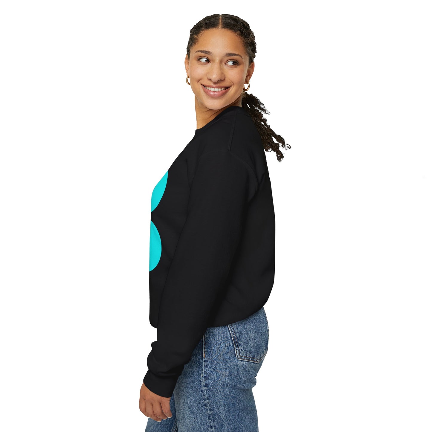 God is Good - Neon Teal & Purple - Sweatshirt