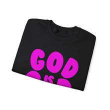 Load image into Gallery viewer, God is Good - Neon Purple - Sweatshirt
