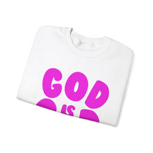 Load image into Gallery viewer, God is Good - Neon Purple - Sweatshirt
