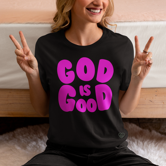 God is Good- Neon Purple- T-shirt