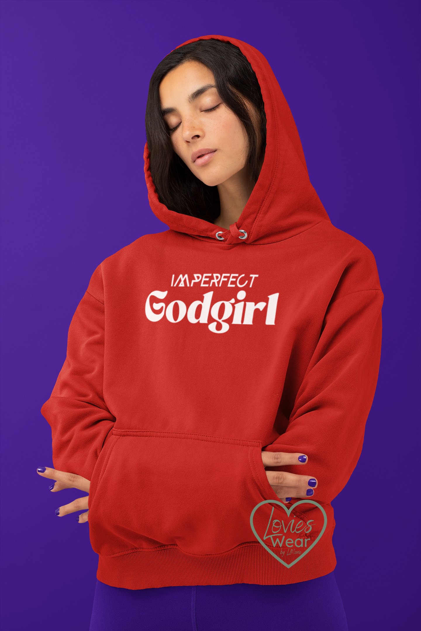 Imperfect GodGirl - hoodie (white)