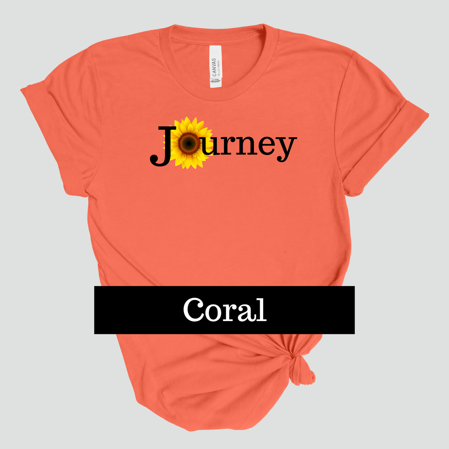 Journey Sunflower- T-shirt- Black Design