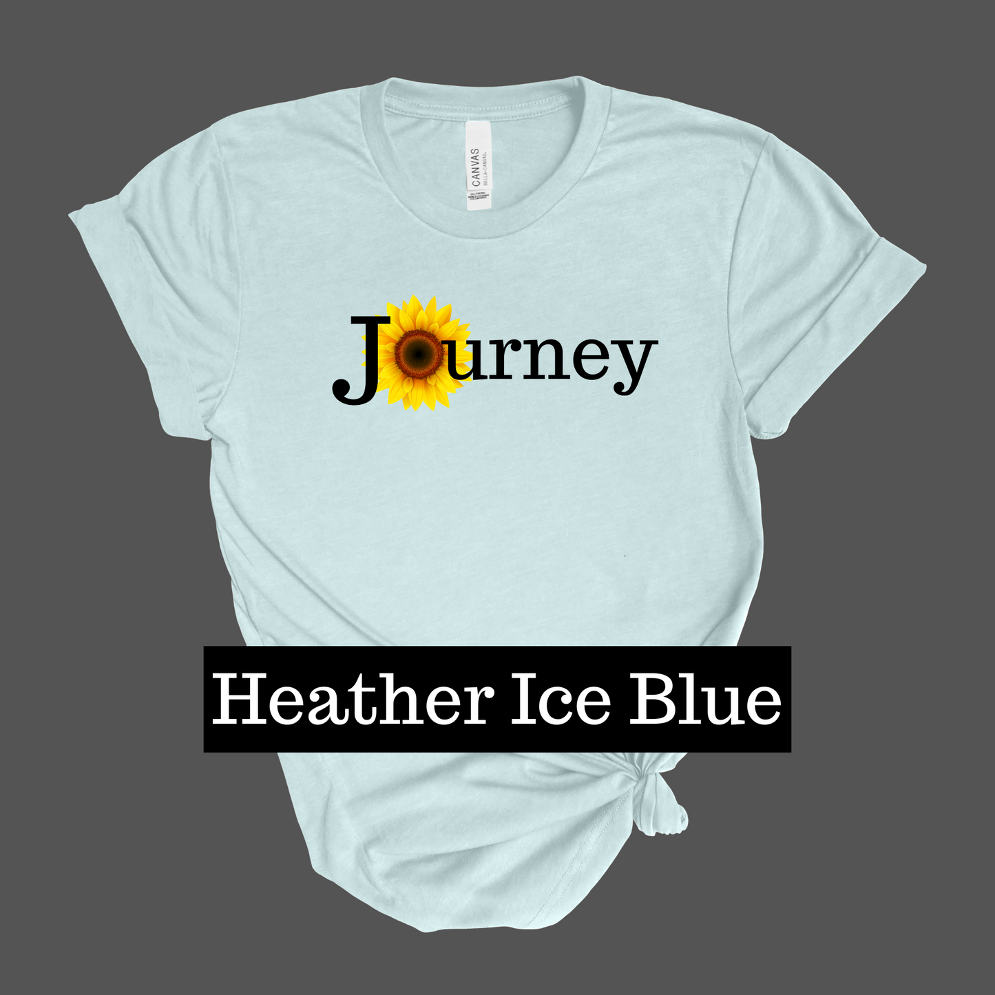 Journey Sunflower- T-shirt- Black Design