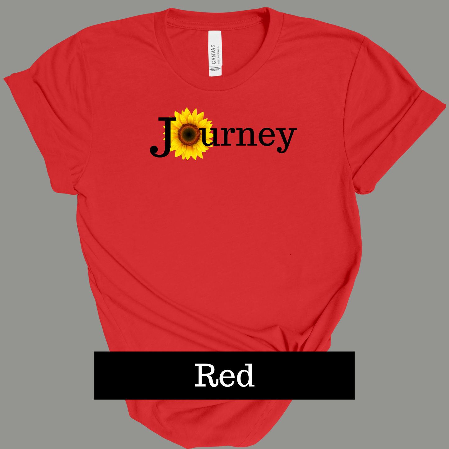 Journey Sunflower- T-shirt- Black Design