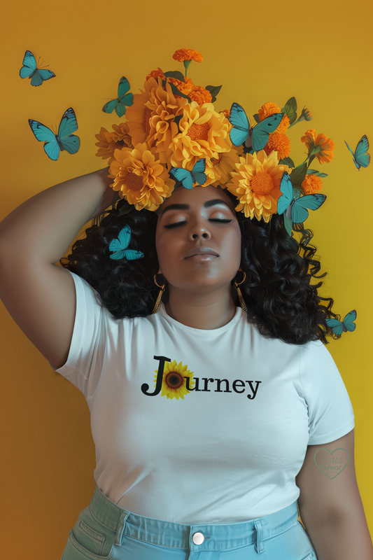 Journey Sunflower- T-shirt- Black Design