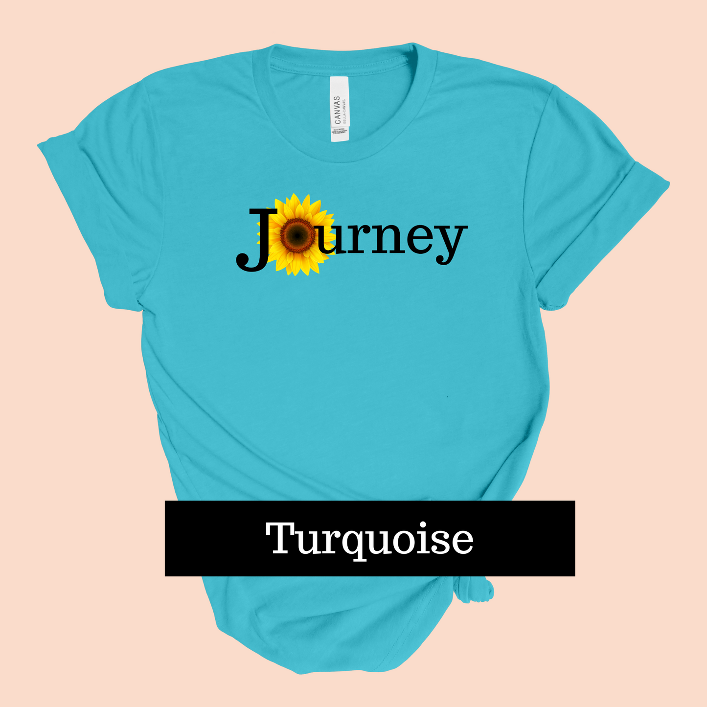 Journey Sunflower- T-shirt- Black Design