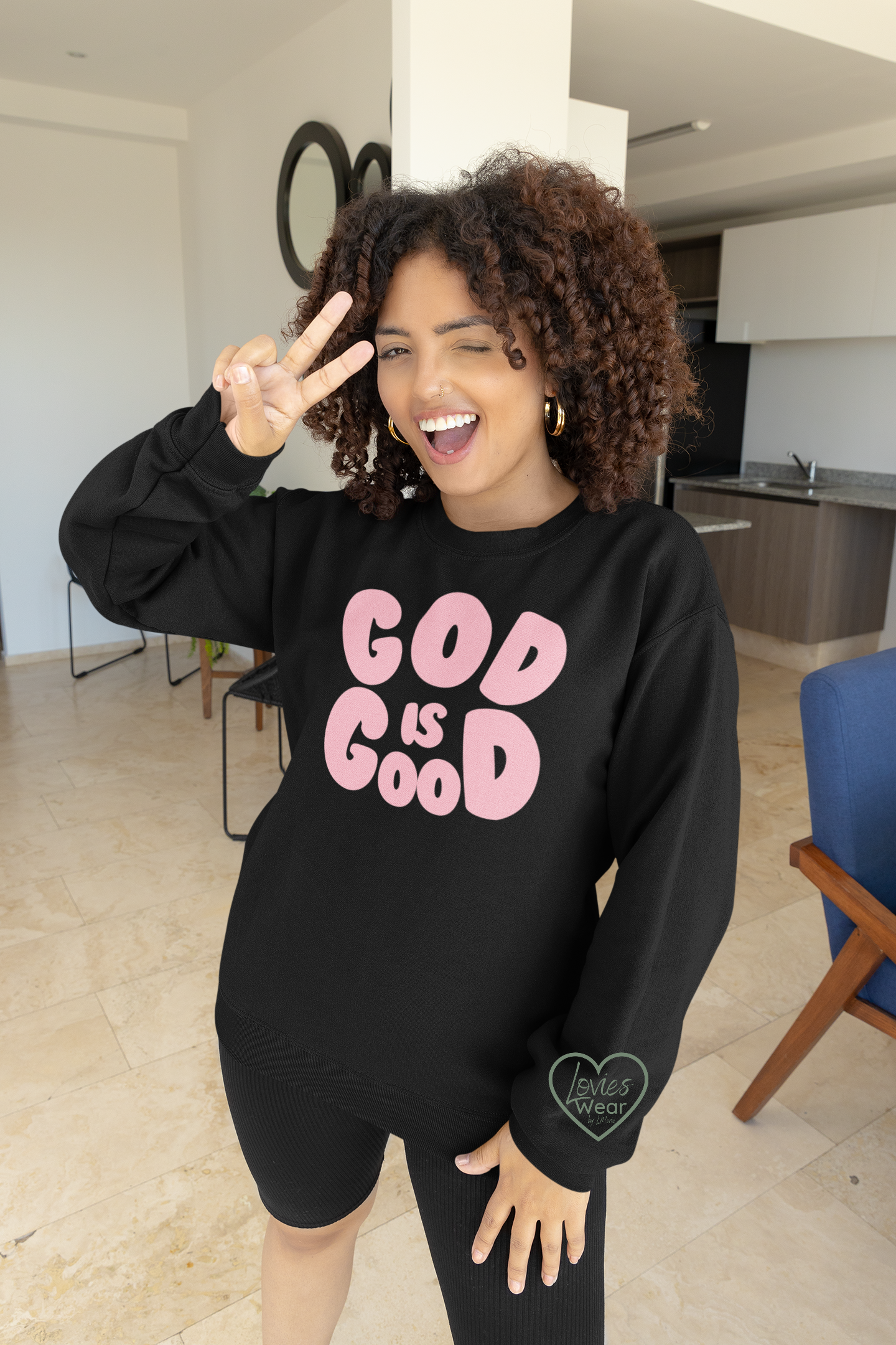 God is Good- Pink - Sweatshirt