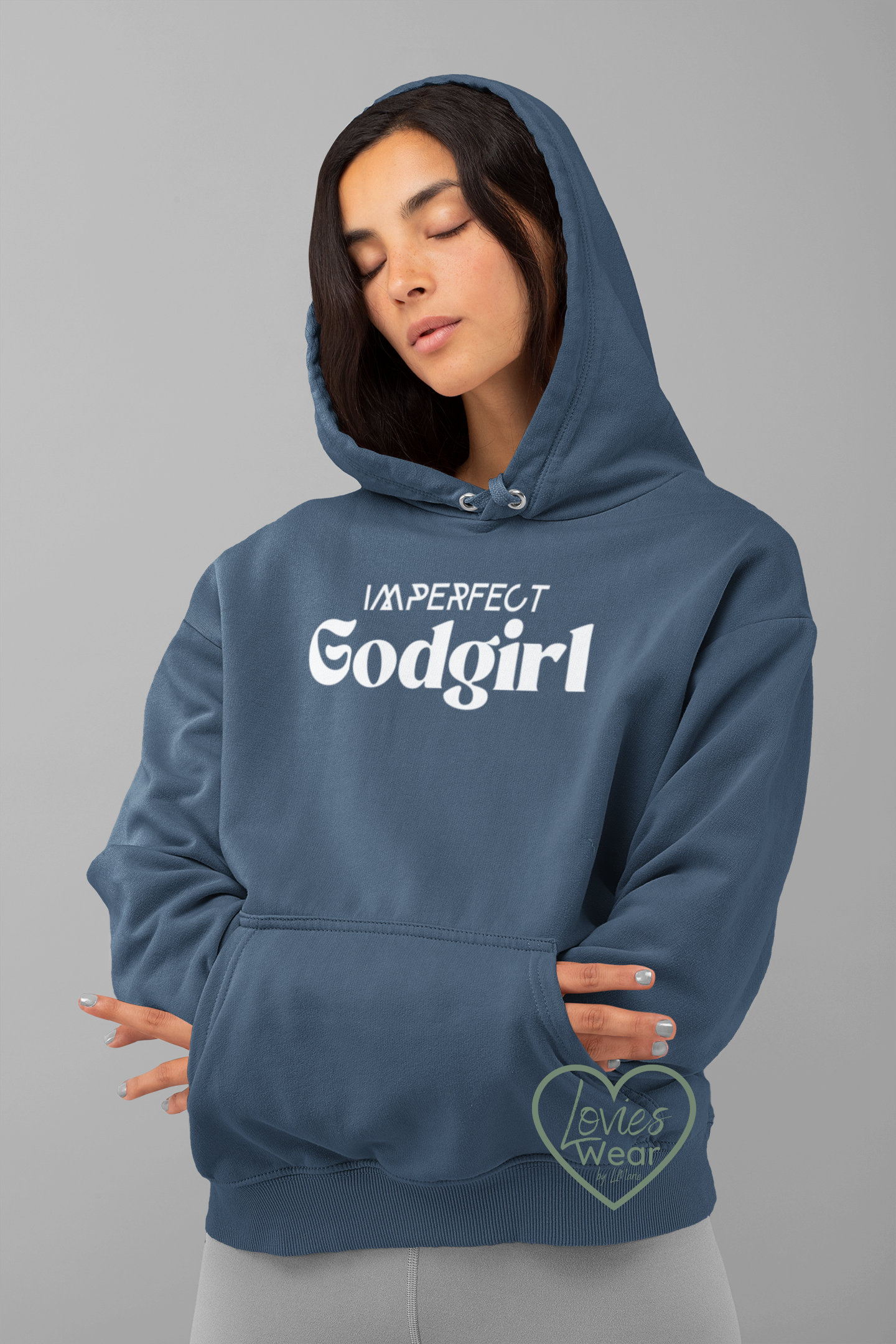 Imperfect GodGirl - hoodie (white)