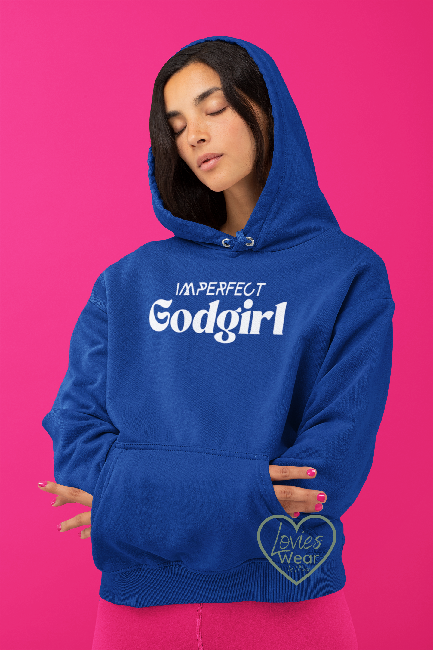 Imperfect GodGirl - hoodie (white)